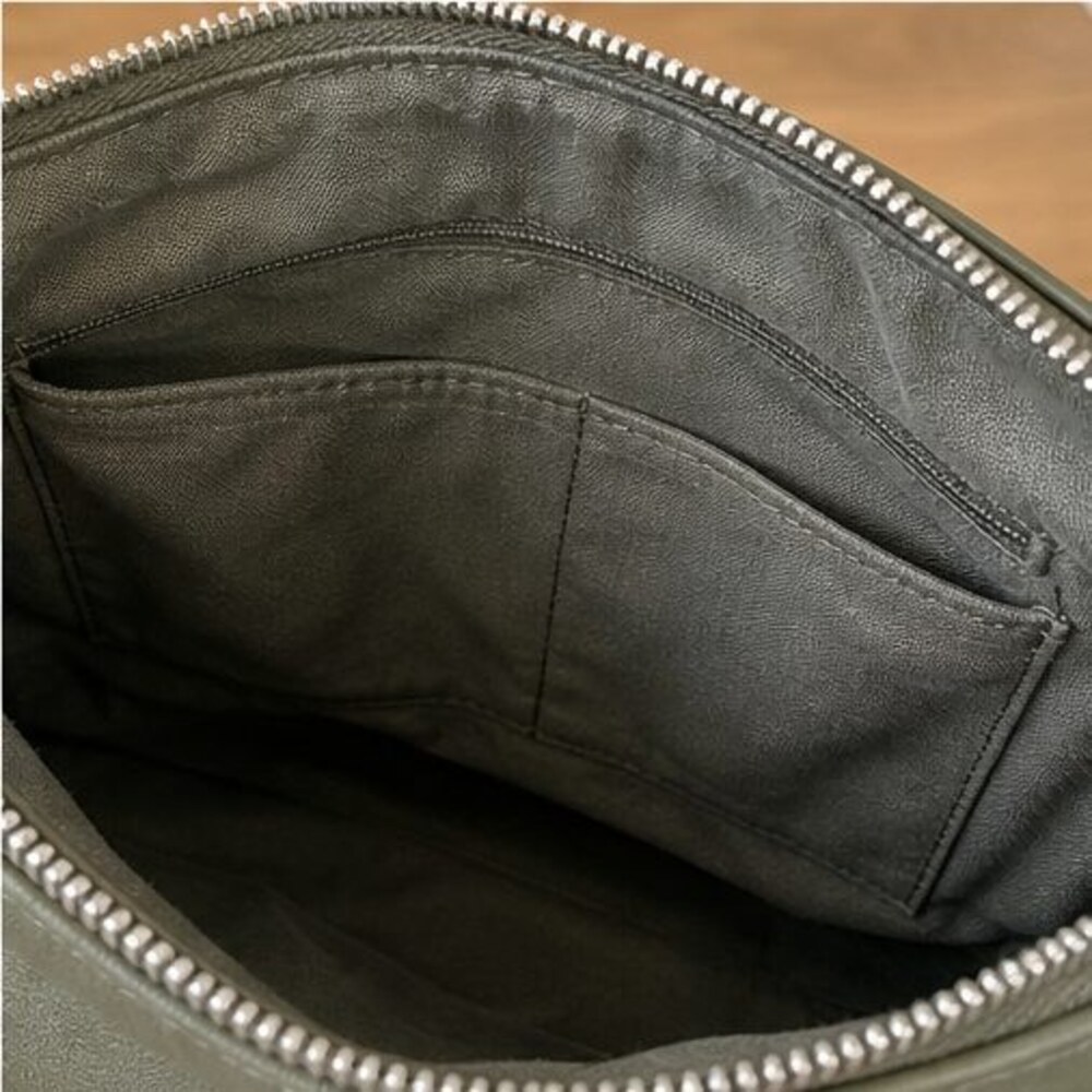 Cream Suede Crossbody Bag - Picture 6 of 6